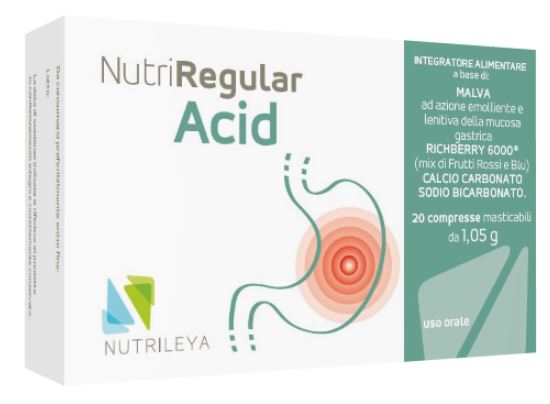 NUTRIREGULAR ACID 20 COMPRESSE MASTICABILI - farmacialombardia.it