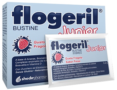 FLOGERIL JUNIOR FRAGOLA 20 BUSTINE - farmacialombardia.it