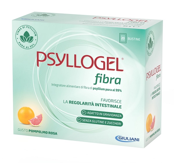 PSYLLOGEL FIBRA POMPELMO ROSA 20 BUSTINE - farmacialombardia.it