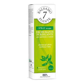 ESSENZA BALSAMICA 7 PIANTE DEODORANTE PURIFICANTE PER AMBIENTI E TESSUTI POMPA SPRAY + ASTUCCIO 180 ML - farmacialombardia.it
