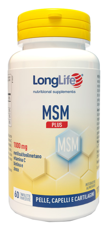 LONGLIFE MSM PLUS 60 TAVOLETTE RIVESTITE DA 1,85 G - farmacialombardia.it