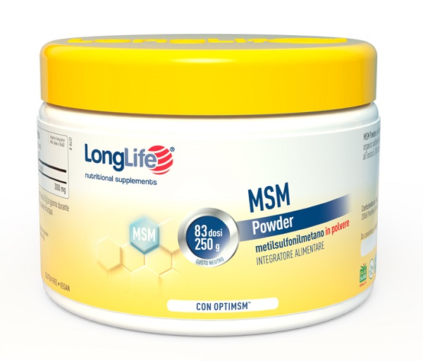 LONGLIFE MSM POWDER 250 G - farmacialombardia.it