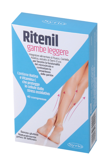 RITENIL GAMBE LEGGERE 40 COMPRESSE - farmacialombardia.it