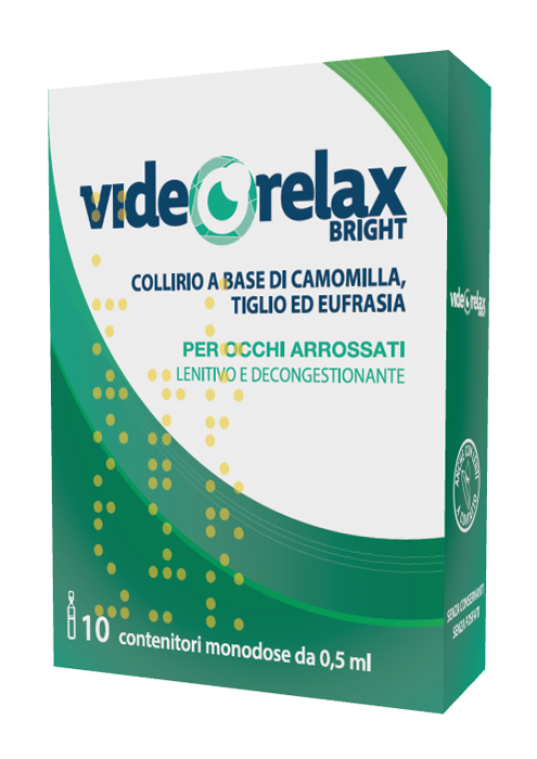 COLLIRIO LENITIVO DECONGESTIONANTE VIDEORELAX BRIGHT MONODOSE 0,5 ML 10 PEZZI - farmacialombardia.it