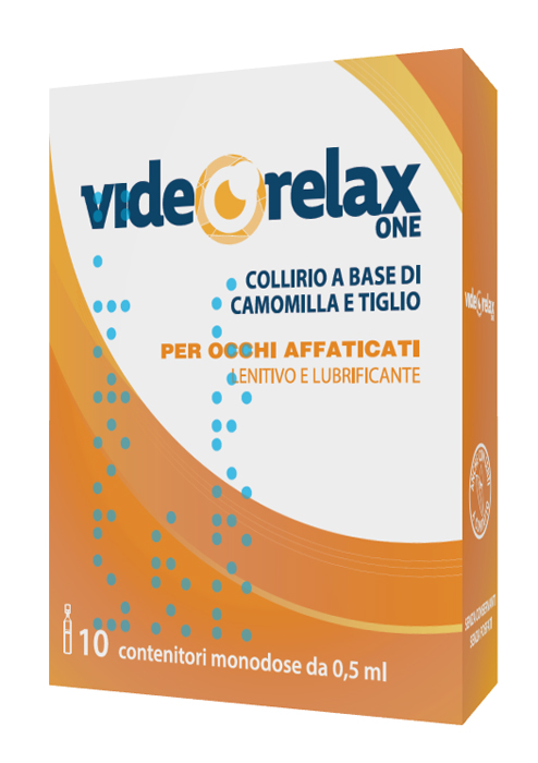COLLIRIO VIDEORELAX ONE LENITIVO E LUBRIFICANTE OCCHI AFFATICATI 10 CONTENITORI MONODOSE 0,5 ML - farmacialombardia.it