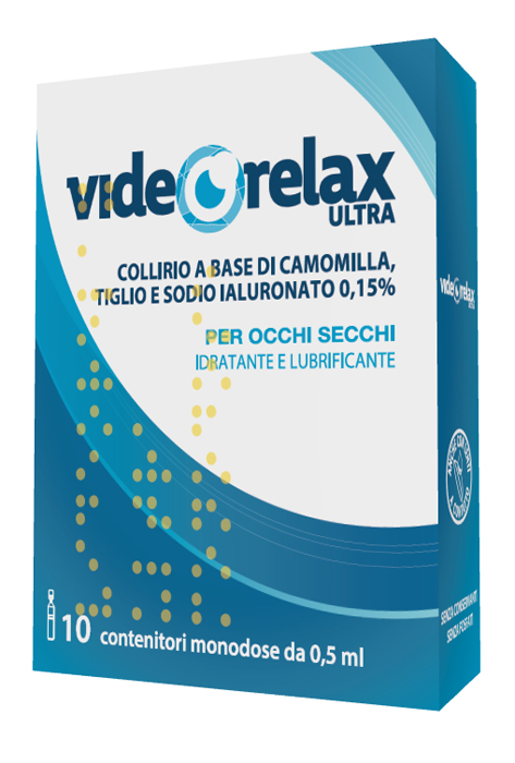 COLLIRIO IDRATANTE E LUBRIFICANTE VIDEORELAX ULTRA MONODOSE 0,5 ML 10 PEZZI - farmacialombardia.it
