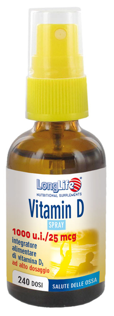 LONGLIFE VITAMIN D 1000UI SPRAY 30 ML - farmacialombardia.it