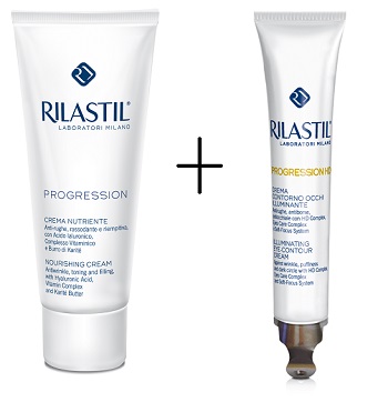 RILASTIL PROGRESSION NUTRIENTE 50 ML +HD CONTORNO OCCHI 15 ML - farmacialombardia.it