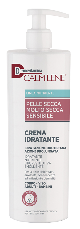 DERMOVITAMINA CALMILENE CREMA IDRATANTE PER PELLE SECCA, MOLTO SECCA O SENSIBILE 500 ML - farmacialombardia.it