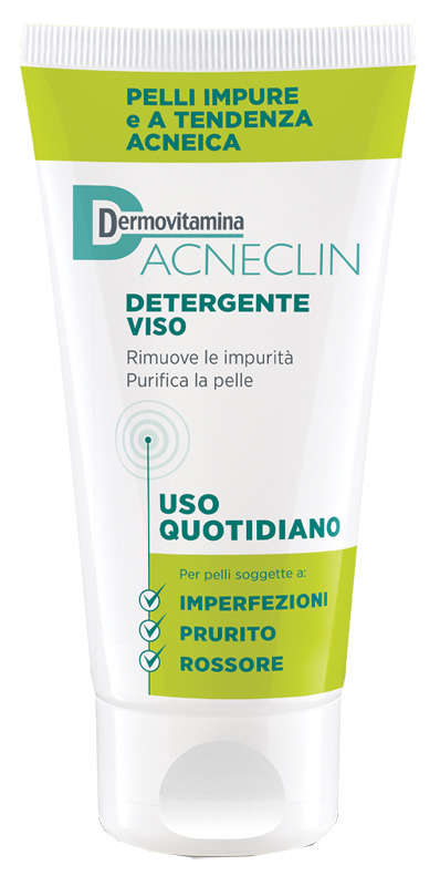 DERMOVITAMINA ACNECLIN DETERGENTE VISO USO QUOTIDIANO 200 ML - farmacialombardia.it