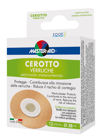 CEROTTO VERRUCHE MASTER-AID FOOTCARE 38 MM 12 PEZZI E3 - farmacialombardia.it
