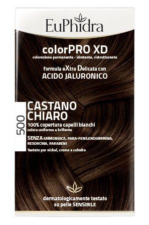 EUPHIDRA COLORPRO XD 500 CAST CHIARO GEL COLORANTE CAPELLI IN FLACONE + ATTIVANTE + BALSAMO + GUANTI - farmacialombardia.it