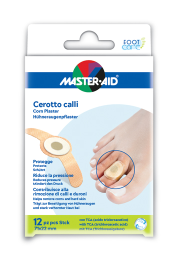 CEROTTO CALLIFUGO MASTER-AID FOOTCARE 71X22 MM 12 PEZZI B2 - farmacialombardia.it