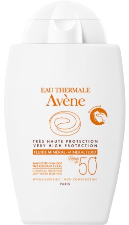 EAU THERMALE AVENE SOLARE FLUIDO MINERALE 50+ 40 ML - farmacialombardia.it
