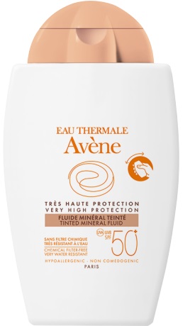 EAU THERMALE AVENE SOLARE FLUIDO MINERALE 50+ COLORATO 40 ML - farmacialombardia.it