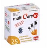 TEST TRIGLICERIDI MULTICARE IN STRISCE CON ASPRIAZIONE CAPILLARE 25 PEZZI - farmacialombardia.it