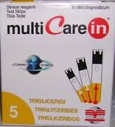 TEST TRIGLICERIDI MULTICARE IN STRISCE CON ASPIRAZIONE CAPIILLARE 5 PEZZI - farmacialombardia.it
