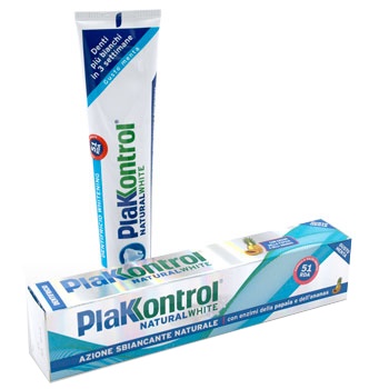 PLAKKONTROL NATURAL WHITE DENTIFRICIO 100 G - farmacialombardia.it