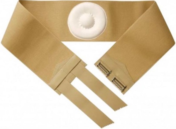 ORIONE 357 CINTO PER ERNIA OMBELICALE CON PELOTTA RIVESTITA IN PELLE BEIGE 9 - farmacialombardia.it
