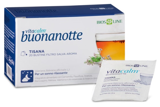 VITACALM BUONANOTTE TISANA 20 BUSTINE - farmacialombardia.it