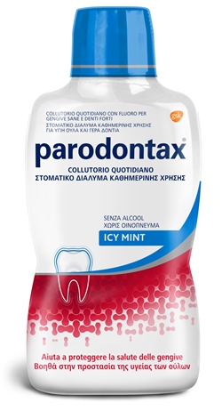 PARODONTAX COLLUTORIO QUOTIDIANO ICY MINT CON FLUORO 500 ML - farmacialombardia.it