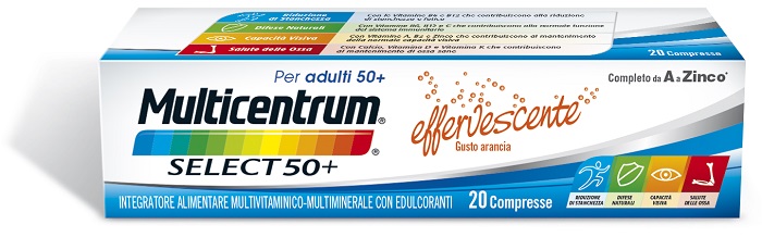 MULTICENTRUM SELECT EFFERVESCENTE 20 COMPRESSE - farmacialombardia.it