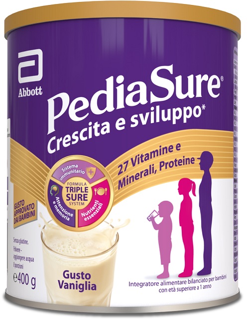 PEDIASURE CRESCITA&SVILUPPO VANIGLIA 400 G - farmacialombardia.it
