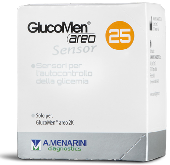 STRISCE MISURAZIONE GLICEMIA GLUCOMEN AREO SENSOR 25 PEZZI - farmacialombardia.it