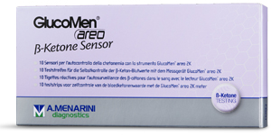 STRISCE MISURAZIONE CHETONEMIA GLUCOMEN AREO B-KETONE SENSOR 10 PEZZI - farmacialombardia.it