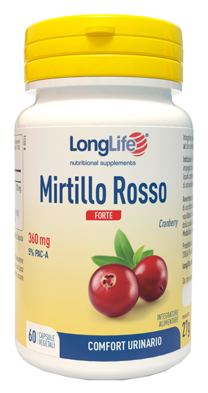 LONGLIFE MIRTILLO ROSSO FORTE 60 CAPSULE - farmacialombardia.it
