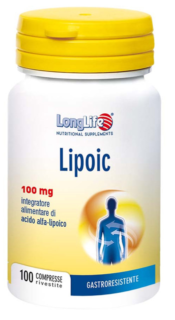 LONGLIFE LIPOIC 100 MG 100 CAPSULE RIVESTITE DA 400 MG - farmacialombardia.it