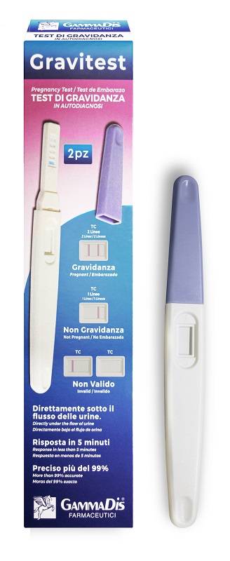 TEST GRAVIDANZA GRAVITEST 2 PEZZI GAMMADIS - farmacialombardia.it