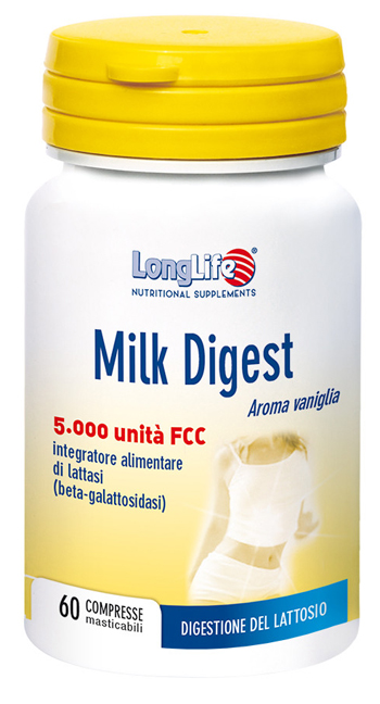 LONGLIFE MILK DIGEST 60 COMPRESSE MASTICABILI - farmacialombardia.it