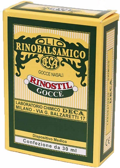 RINOSTIL GOCCE NASALI FLACONE 30ML OLIO RINOBALSAMICO PER LAPROTEZIONE DELLA MUCOSA NASALE E LA PULIZIA DELLE FOSSE NASALI - farmacialombardia.it