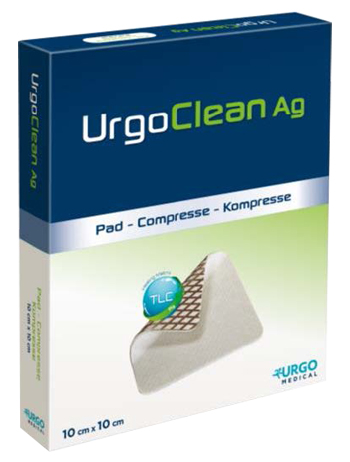 MEDICAZIONE TNT ASSORBENTE GELIFICANTE URGOCLEAN AG/SILVER 10X10CM 5 PEZZI - farmacialombardia.it
