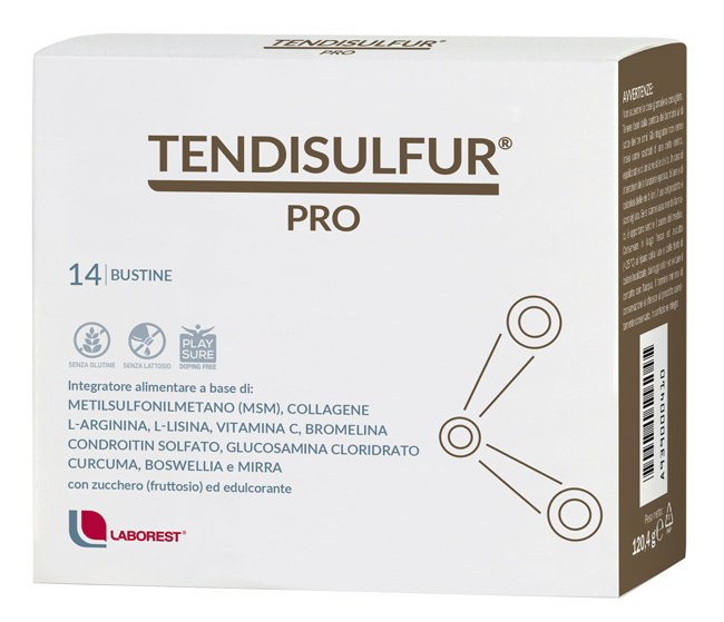 TENDISULFUR PRO 14 BUSTINE DA 8,6G - farmacialombardia.it