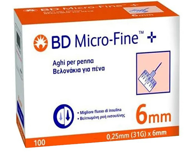 AGO PER PENNA DA INSULINA BD MICROFINE GAUGE 31 6MM 100 PEZZI - farmacialombardia.it
