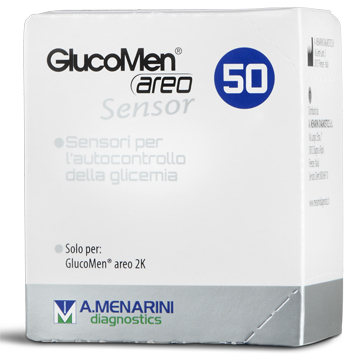 STRISCE MISURAZIONE GLICEMIA GLUCOMEN AREO SENSOR 50 PEZZI - farmacialombardia.it