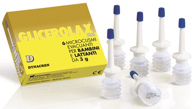 GLICEROLAX BAMBINI E LATTANTI MICROCLISMI EVACUANTI 6 PEZZI X 3 G CONTIENE AMIDO DI RISO - farmacialombardia.it