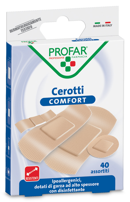 CEROTTO COMFORT ASSORTITI 40 PEZZI PROFAR - farmacialombardia.it
