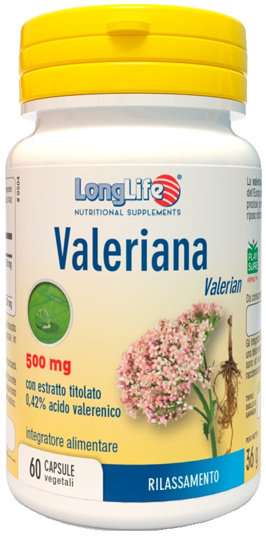 LONGLIFE VALERIANA 60 CAPSULE 500 MG - farmacialombardia.it