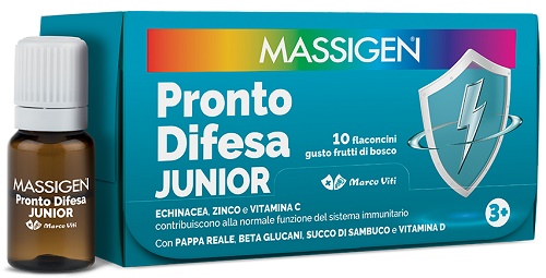 MASSIGEN PRONTO DIFESA JUNIOR 10 FLACONCINI DA 10 ML - farmacialombardia.it