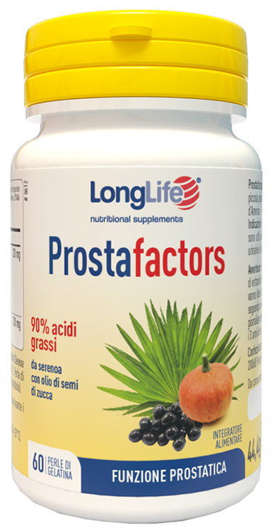 LONGLIFE PROSTAFACTORS 60 PERLE DI GELATINA - farmacialombardia.it