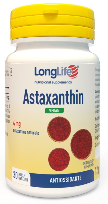 LONGLIFE ASTAXANTHIN 30 PERLE VEGETALI - farmacialombardia.it