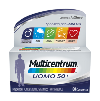 MULTICENTRUM UOMO 50+ 60 COMPRESSE - farmacialombardia.it
