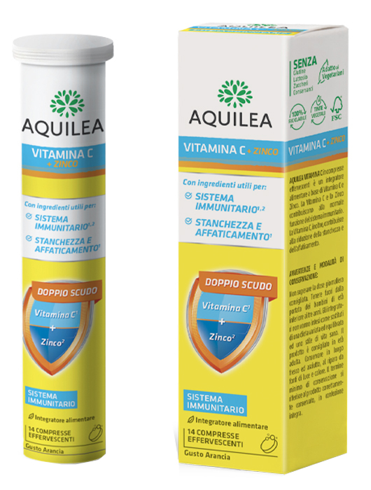 AQUILEA VITAMINA C 14 COMPRESSE EFFERVESCENTI - farmacialombardia.it