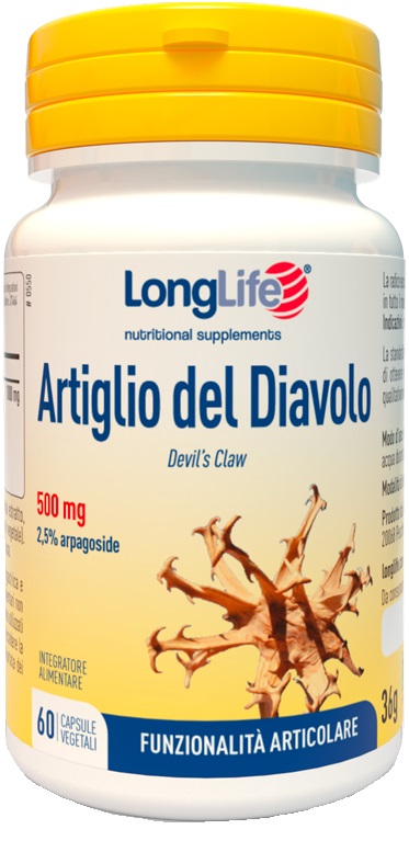 LONGLIFE ARTIGLIO DEL DIAVOLO 2% 60 CAPSULE - farmacialombardia.it