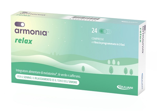 ARMONIA RELAX 1 MG A BASE DI MELATONINA 24 COMPRESSE - farmacialombardia.it