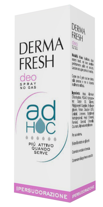 DERMAFRESH DEO SPRAY NO GAS AD HOC IPERSUDORAZIONE DEODORANTE 100 ML - farmacialombardia.it