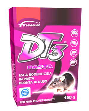 DT3 PASTA ESCA RODENTICIDA PRONTA ALL'USO 150 G - farmacialombardia.it